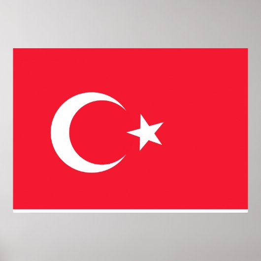 Türkische Flagge Poster (Vorne)