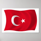 Türkische Flagge Poster drucken (Vorne)