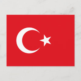 Türkische Flagge Postkarte
