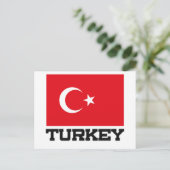Türkische Flagge Postkarte (Stehend Vorderseite)
