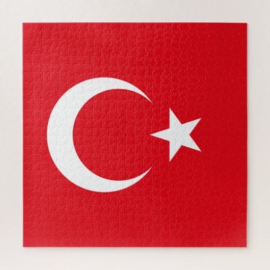 Türkische Flagge Puzzle (Vertikal)
