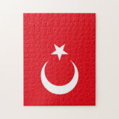 Türkische Flagge Puzzle (Vertikal)