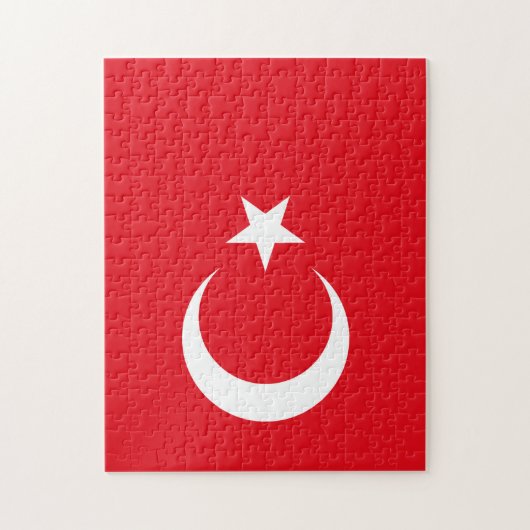 Türkische Flagge Puzzle (Vertikal)