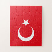 Türkische Flagge Puzzle (Vertikal)