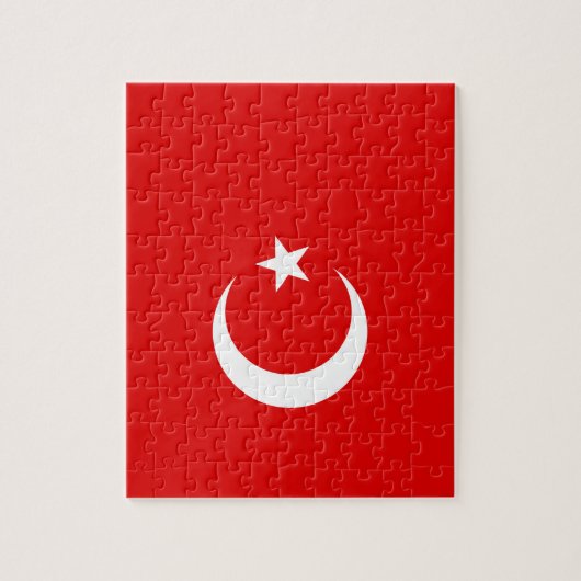 Türkische Flagge Puzzle (Vertikal)
