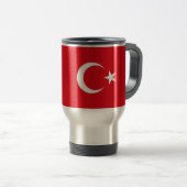 Türkische Flagge Reisebecher (VorderseiteRechts)