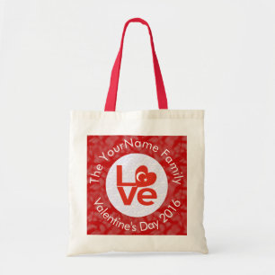 Türkische Flagge Roter Brief LIEBE Herz Valentine Tragetasche