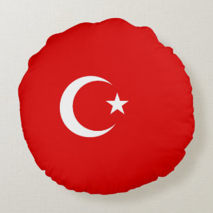 Türkische Flagge Rundes Kissen