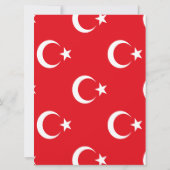 Türkische Flagge Save The Date (Rückseite)
