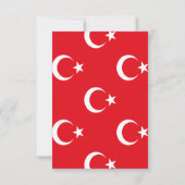 Türkische Flagge Save The Date (Rückseite)