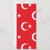 Türkische Flagge Save The Date (Rückseite)