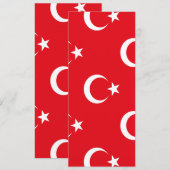 Türkische Flagge Save The Date (Vorne/Hinten)