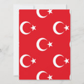 Türkische Flagge Save The Date (Rückseite)