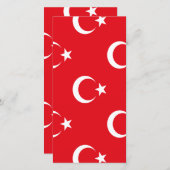 Türkische Flagge Save The Date (Vorne/Hinten)