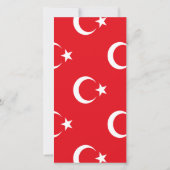 Türkische Flagge Save The Date (Rückseite)