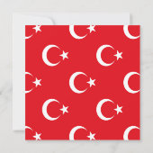 Türkische Flagge Save The Date (Rückseite)