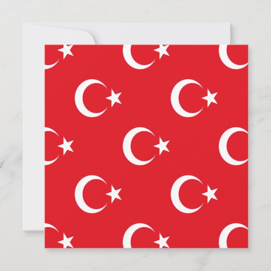 Türkische Flagge Save The Date (Vorderseite)