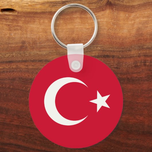 Türkische Flagge Schlüsselanhänger (Vorderseite)
