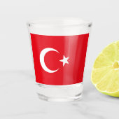 Türkische Flagge Schnapsglas (Vorderseite)