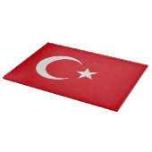 Türkische Flagge Schneidebrett (Ecke)