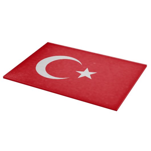 Türkische Flagge Schneidebrett (Ecke)