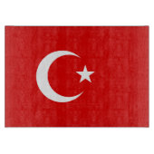 Türkische Flagge Schneidebrett (Vorderseite)