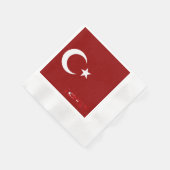 Türkische Flagge Serviette (Ecke)