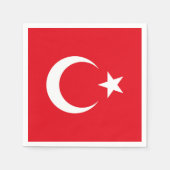 Türkische Flagge Serviette (Vorderseite)