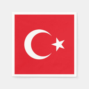 Türkische Flagge Serviette