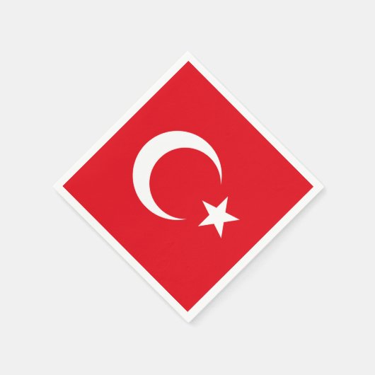 Türkische Flagge Serviette (Ecke)