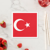 Türkische Flagge Serviette (Beispiel)