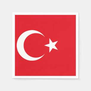 Türkische Flagge Serviette