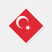 Türkische Flagge Serviette (Ecke)
