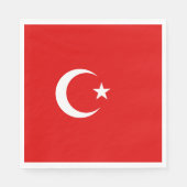 Türkische Flagge Serviette (Vorderseite)
