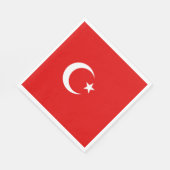 Türkische Flagge Serviette (Ecke)