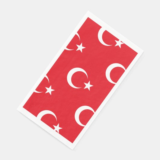 Türkische Flagge Serviette (Ecke)