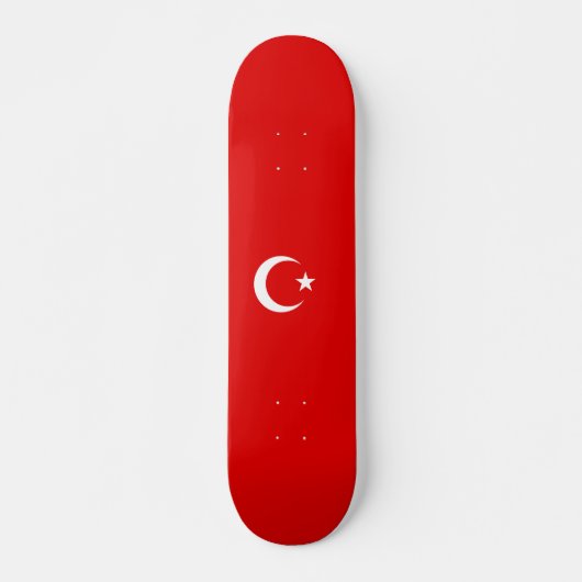 Türkische Flagge Skateboard (Vorne)