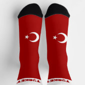 Türkische Flagge Socken (Oben)
