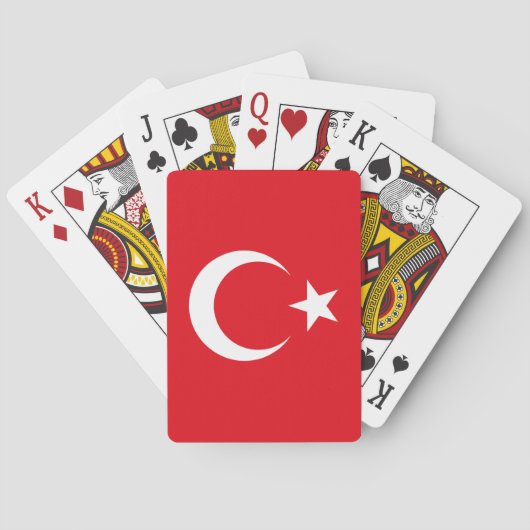 Türkische Flagge Spielkarten (Rückseite)