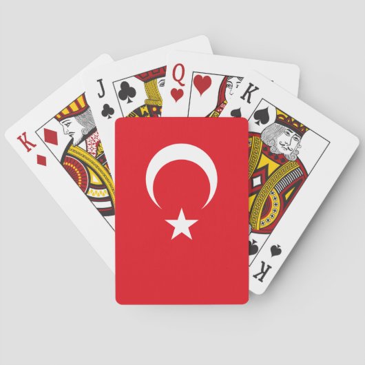 Türkische Flagge Spielkarten (Rückseite)