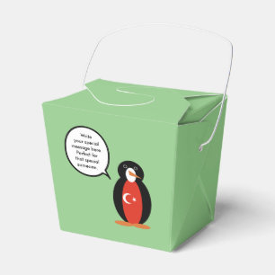 Türkische Flagge Sprechende Fr. Pinguin Personalis Geschenkschachtel