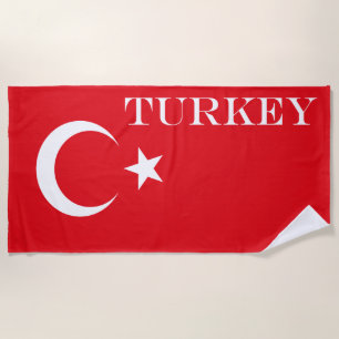 Türkische Flagge Strandtuch