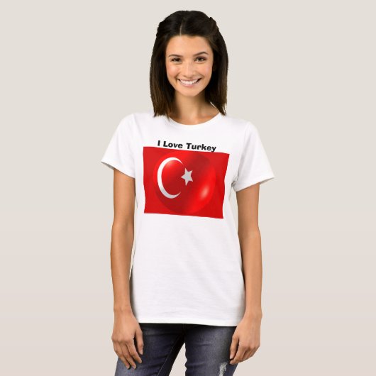 Türkische Flagge T-Shirt (Vorne ganz)