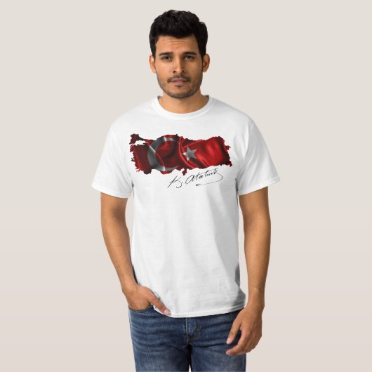 Türkische Flagge T-Shirt (Vorne ganz)