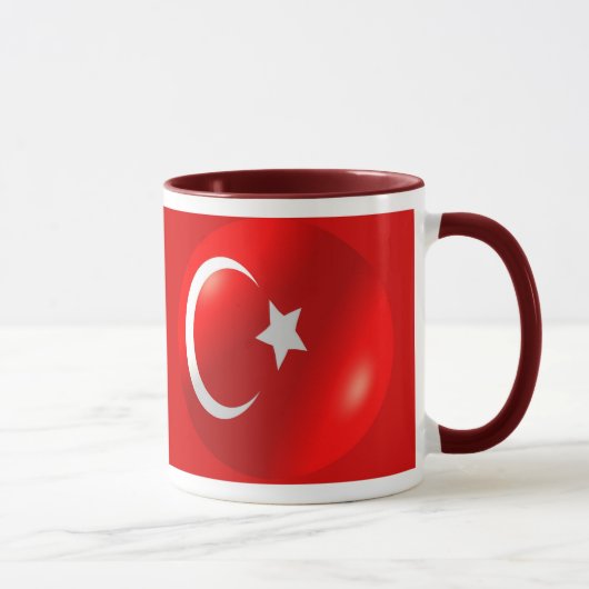 Türkische Flagge Tasse (Rechts)