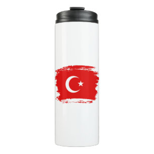 Türkische Flagge Thermosbecher