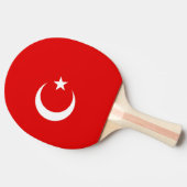 Türkische Flagge Tischtennis Schläger (Seitenansicht)