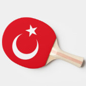 Türkische Flagge Tischtennis Schläger (Seitenansicht)