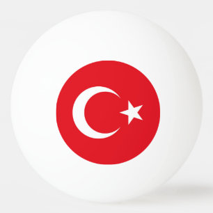 Türkische Flagge Tischtennisball