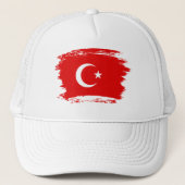 Türkische Flagge Truckerkappe (Vorderseite)